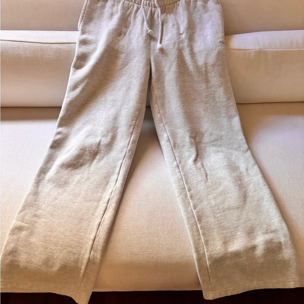 TNA Cozy Fleece Sweatpants in White